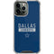 NFL Dallas Cowboys Blue Performance Series iPhone 14 Pro Max Clear Case