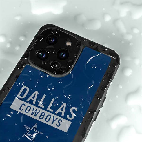NFL Dallas Cowboys Blue Performance Series iPhone 14 Pro Max Waterproof Case