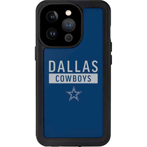 NFL Dallas Cowboys Blue Performance Series iPhone 14 Pro Waterproof Case
