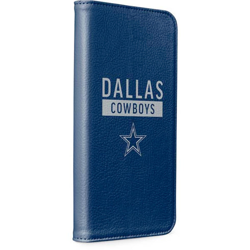 NFL Dallas Cowboys Blue Performance Series iPhone 15 Plus Folio Case