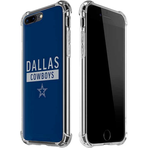 NFL Dallas Cowboys Blue Performance Series iPhone 7/8 Plus Clear Case