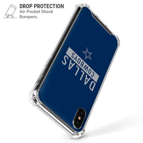 NFL Dallas Cowboys Blue Performance Series iPhone XS Max Clear Case