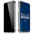 NFL Dallas Cowboys Blue Performance Series iPhone XS Max Clear Case