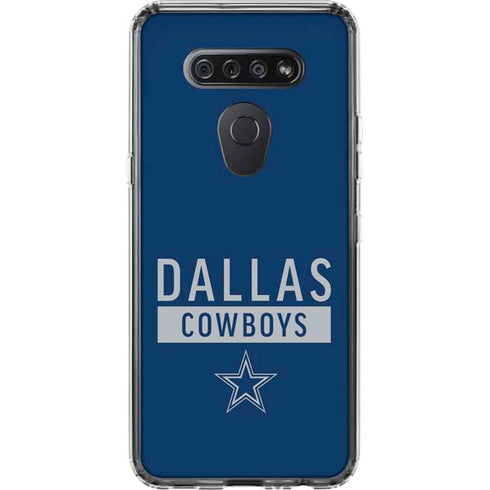 NFL Dallas Cowboys Blue Performance Series LG K51/Q51 Clear Case
