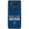 NFL Dallas Cowboys Blue Performance Series LG K51/Q51 Clear Case