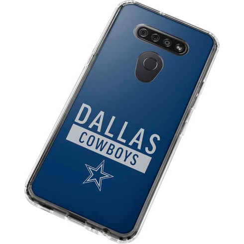 NFL Dallas Cowboys Blue Performance Series LG K51/Q51 Clear Case