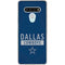 NFL Dallas Cowboys Blue Performance Series LG Stylo 6 Clear Case