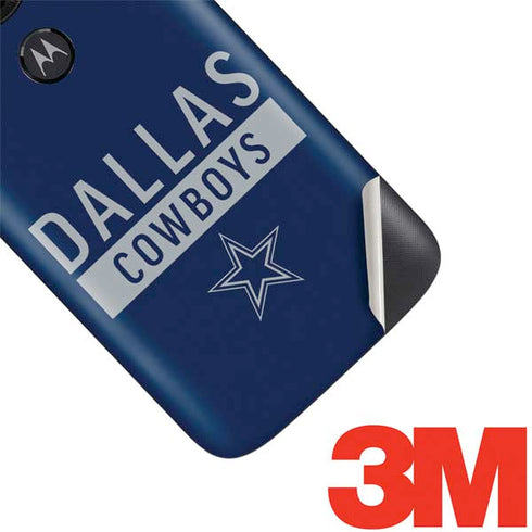 NFL Dallas Cowboys Blue Performance Series Moto E5 Play Skin