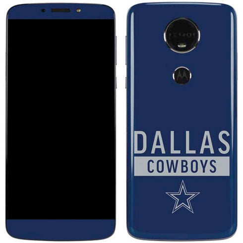 NFL Dallas Cowboys Blue Performance Series Moto E5 Plus Skin