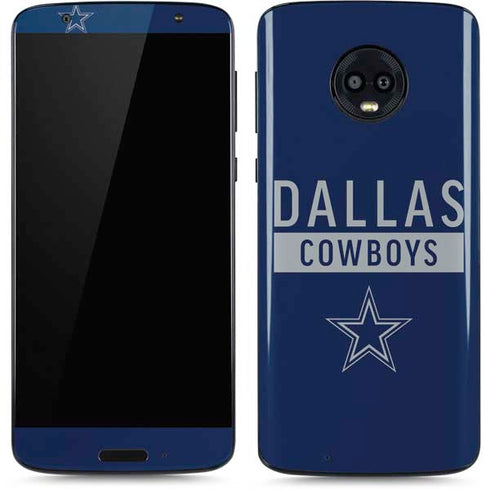 NFL Dallas Cowboys Blue Performance Series Moto G6 Skin