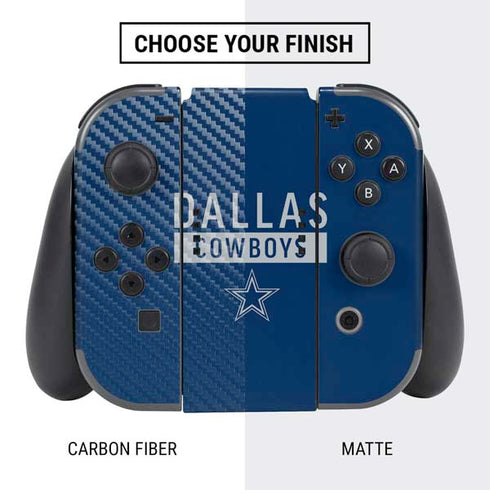 NFL Dallas Cowboys Blue Performance Series Nintendo Switch Bundle Skin