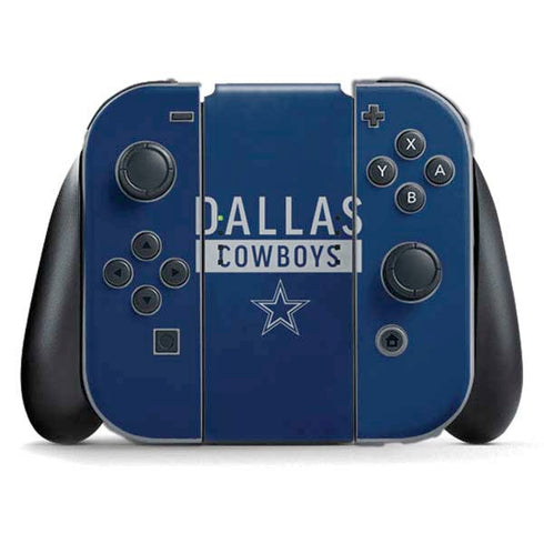 NFL Dallas Cowboys Blue Performance Series Nintendo Switch (2017-2021) Joy-Con Controller Skin
