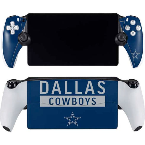 NFL Dallas Cowboys Blue Performance Series PlayStation Portal Remote Player Skin