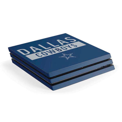NFL Dallas Cowboys Blue Performance Series PS4 Pro Console Skin