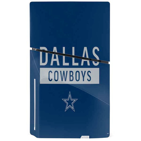 NFL Dallas Cowboys Blue Performance Series PS5 Slim Disk Console Skin
