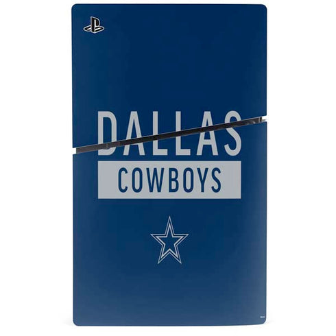 NFL Dallas Cowboys Blue Performance Series PS5 Slim Digital Edition Console Skin