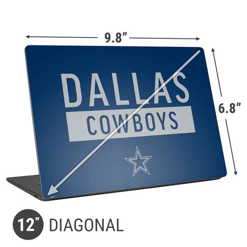 NFL Dallas Cowboys Blue Performance Series Universal Laptop 12in (9.8 x 6.8in) Skin