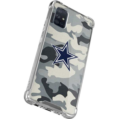 NFL Dallas Cowboys Camo Galaxy A51 5G Clear Case
