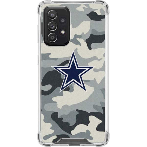 NFL Dallas Cowboys Camo Galaxy A52 5G Clear Case