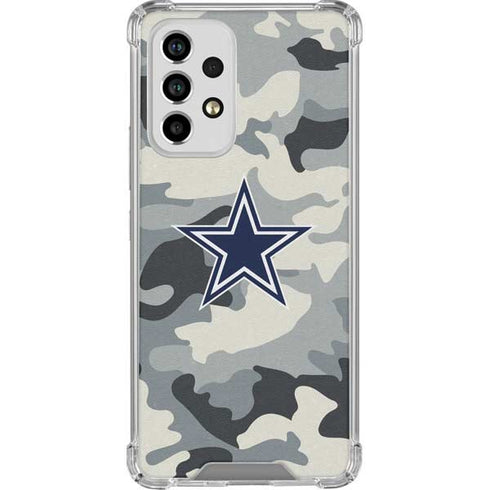 NFL Dallas Cowboys Camo Galaxy A53 5G Clear Case