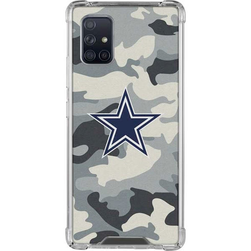 NFL Dallas Cowboys Camo Galaxy A71 5G Clear Case
