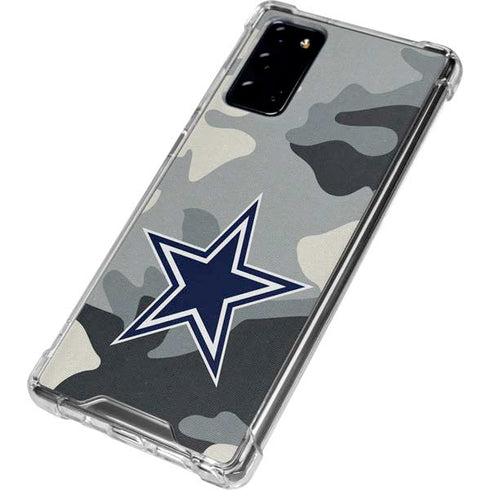NFL Dallas Cowboys Camo Galaxy Note20 5G Clear Case