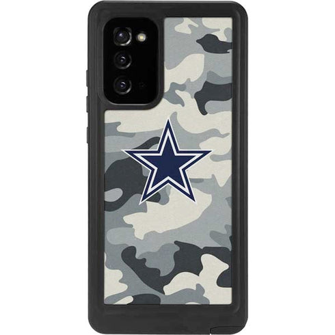 NFL Dallas Cowboys Camo Galaxy Note20 5G Waterproof Case