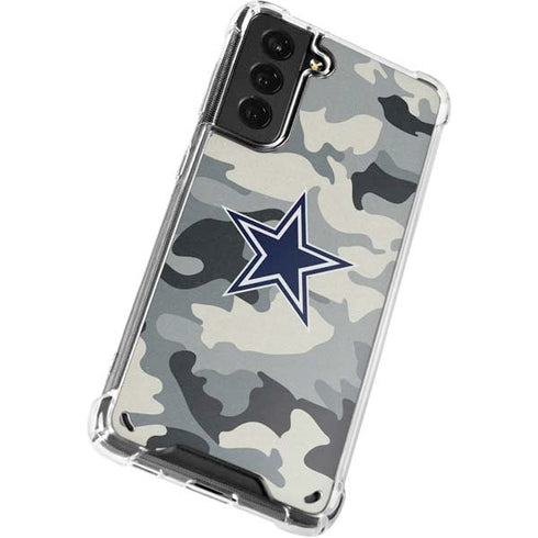 NFL Dallas Cowboys Camo Galaxy S21 5G Clear Case