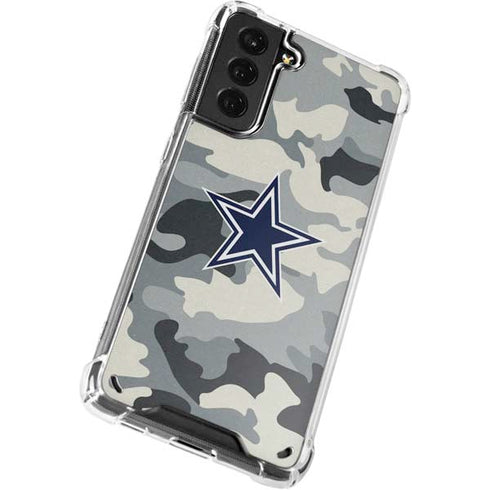 NFL Dallas Cowboys Camo Galaxy S21 Plus 5G Clear Case