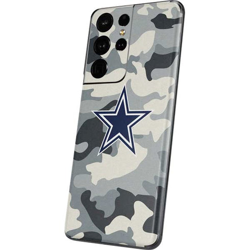 NFL Dallas Cowboys Camo Galaxy S21 Ultra 5G Skin