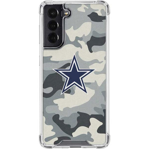 NFL Dallas Cowboys Camo Galaxy S22 Clear Case