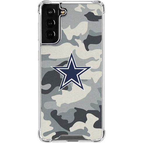 NFL Dallas Cowboys Camo Galaxy S22 Plus Clear Case