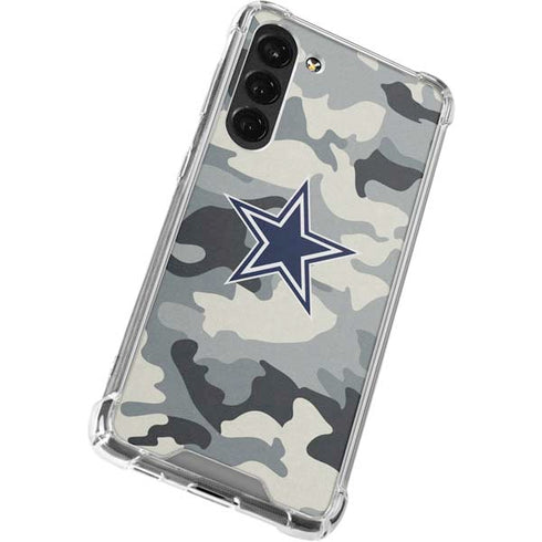 NFL Dallas Cowboys Camo Galaxy S23 Plus Clear Case