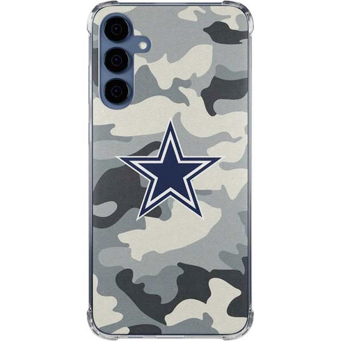 NFL Dallas Cowboys Camo Galaxy S24 Clear Case