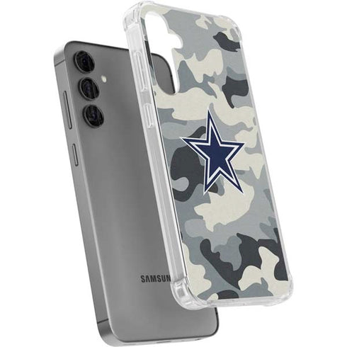 NFL Dallas Cowboys Camo Galaxy S24 Plus Clear Case