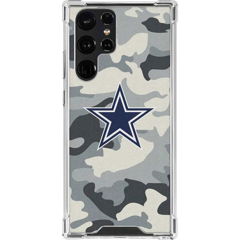 NFL Dallas Cowboys Camo Galaxy S24 Ultra Clear Case