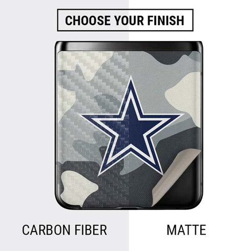 NFL Dallas Cowboys Camo Galaxy Z Flip Skin