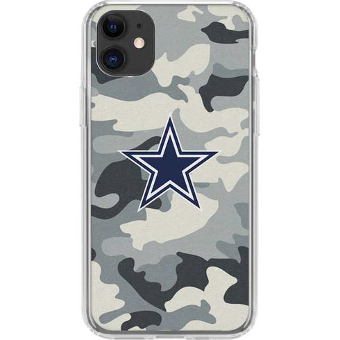 NFL Dallas Cowboys Camo iPhone 11 Clear Case