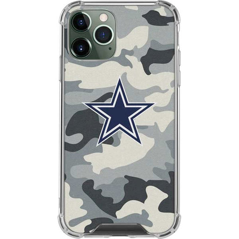 NFL Dallas Cowboys Camo iPhone 11 Pro Max Clear Case