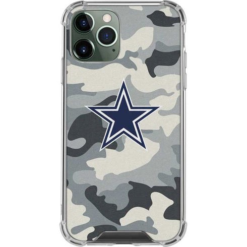 NFL Dallas Cowboys Camo iPhone 12 Pro Clear Case