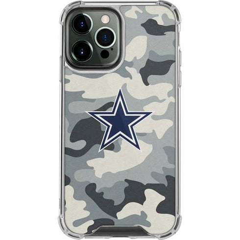 NFL Dallas Cowboys Camo iPhone 13 Pro Max Clear Case