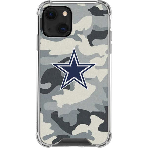 NFL Dallas Cowboys Camo iPhone 14 Clear Case