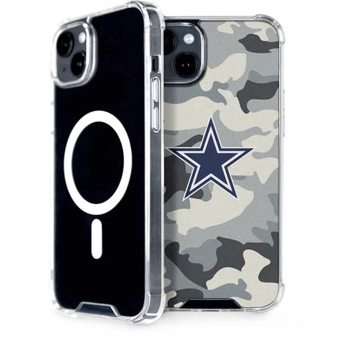 NFL Dallas Cowboys Camo iPhone 15 Plus MagSafe Case