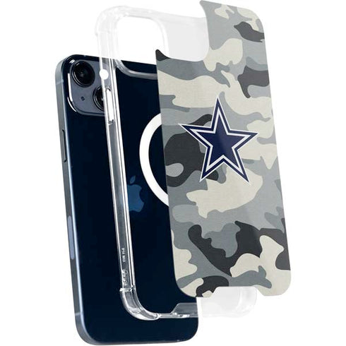NFL Dallas Cowboys Camo iPhone 15 Plus MagSafe Case