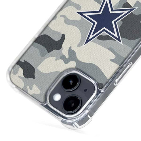 NFL Dallas Cowboys Camo iPhone 15 Plus MagSafe Case