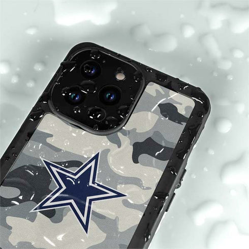 NFL Dallas Cowboys Camo iPhone 14 Pro Max Waterproof Case