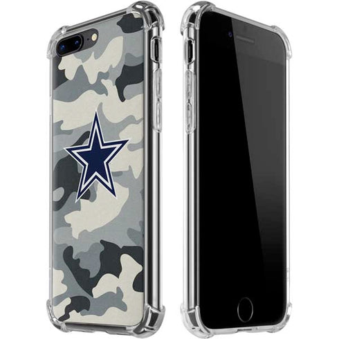 NFL Dallas Cowboys Camo iPhone 7/8 Plus Clear Case