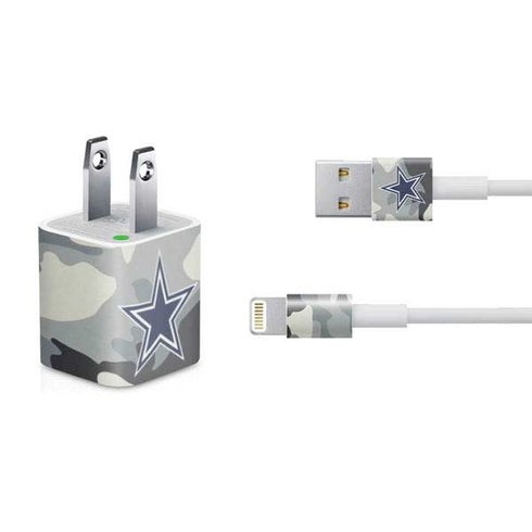 NFL Dallas Cowboys Camo iPhone Charger (5W USB) Skin