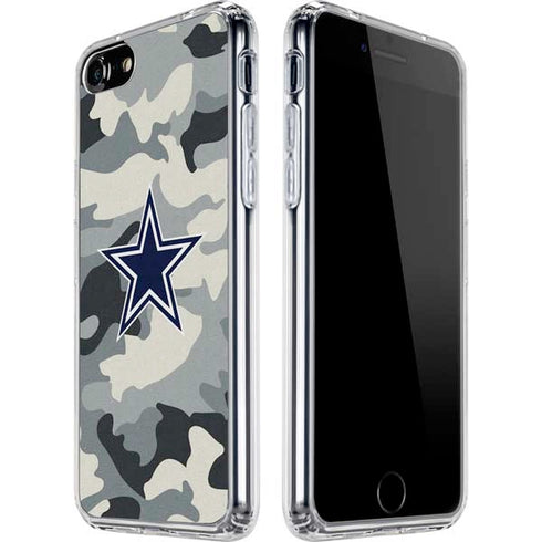 NFL Dallas Cowboys Camo iPhone SE (2nd & 3rd Gen) Clear Case
