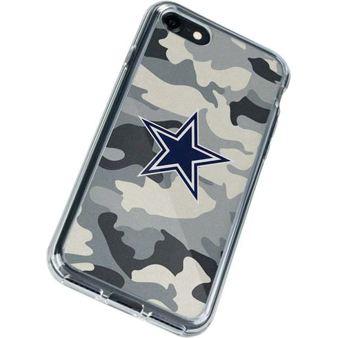 NFL Dallas Cowboys Camo iPhone SE (2nd & 3rd Gen) Clear Case